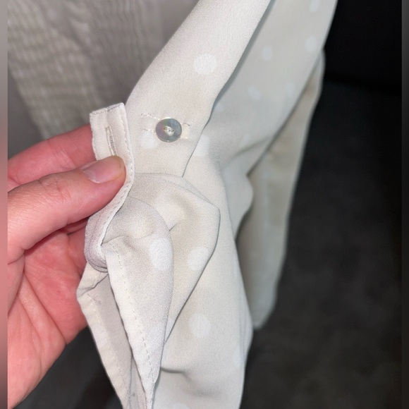 Medium (VGUC) Maternity Top Grey Polka Dot - Picture 2 of 3